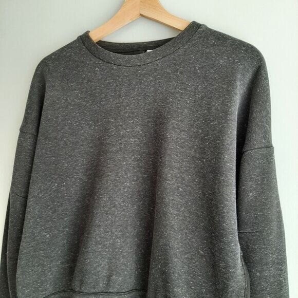 ADIDAS \ Pullover Sweatshirt Grey w/ Side Zippers Sz M - Picture 7 of 12